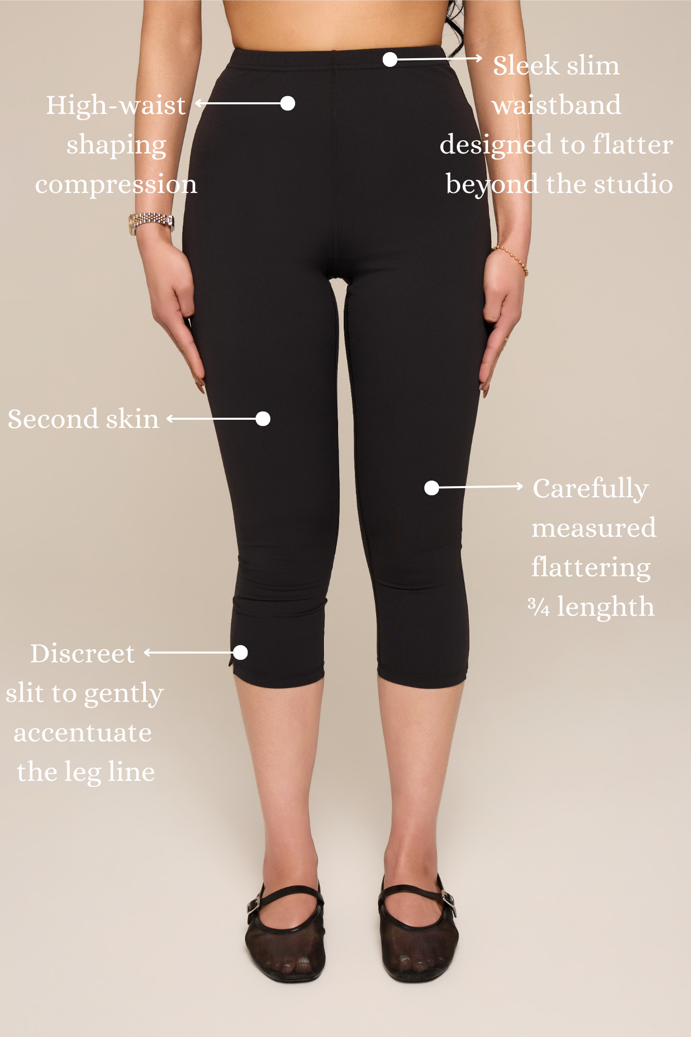 High-Waist Capri Leggings