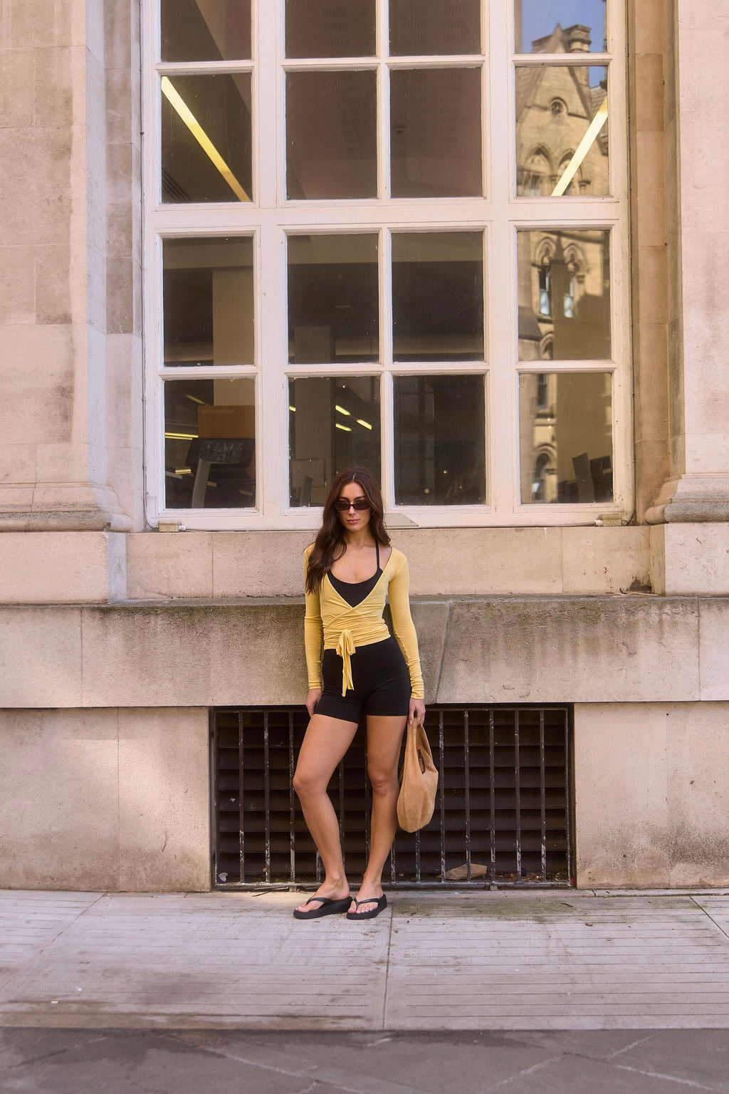 Soft Ballerina Wrap Top in Butter