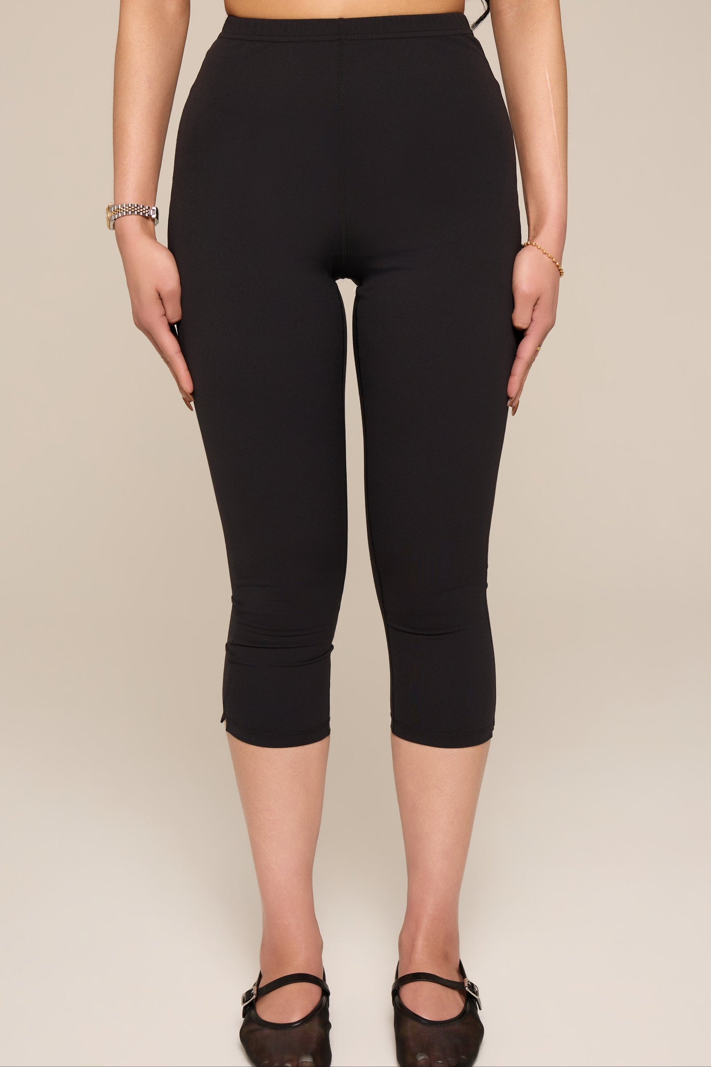 High-Waist Capri Leggings