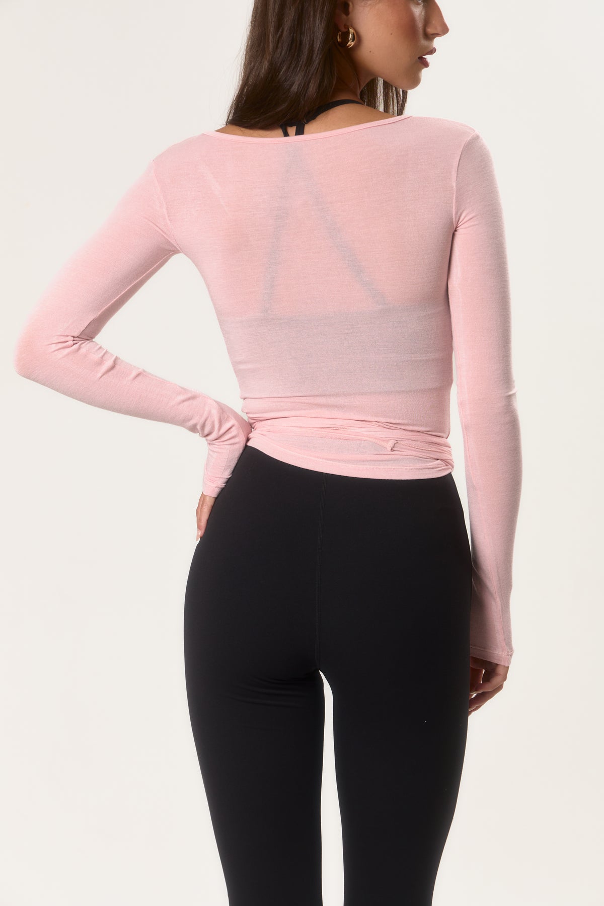 Sheer Ballerina Wrap Top