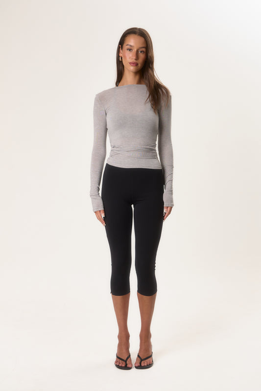 Sheer Ballerina Wrap Top