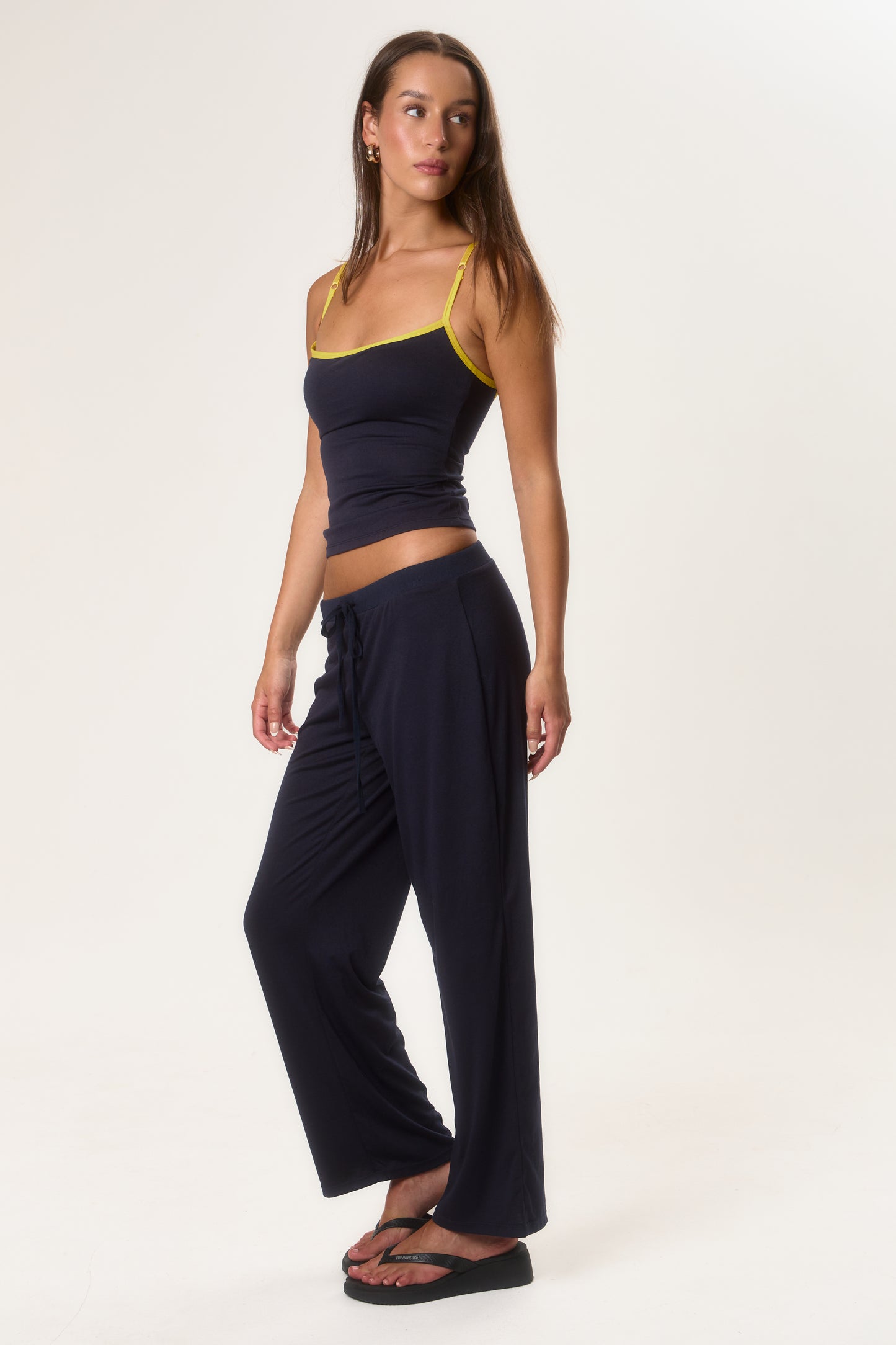 Ultra Light Weight Low Rise Straight Leg Trouser